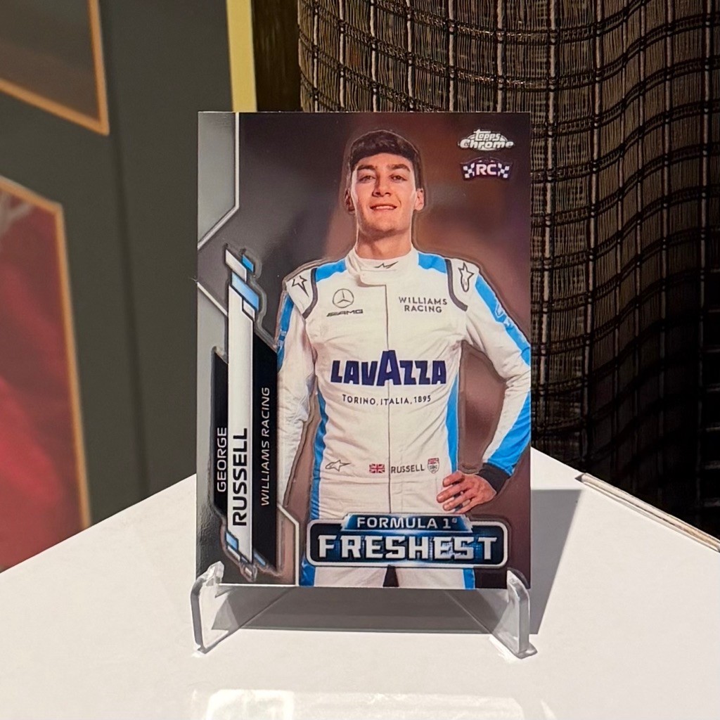 Kartu f1 Topps Chrome (2020 ROOKIE CARD) - George Russell (Williams F1) - SUPER RARE - 2020 1st Year