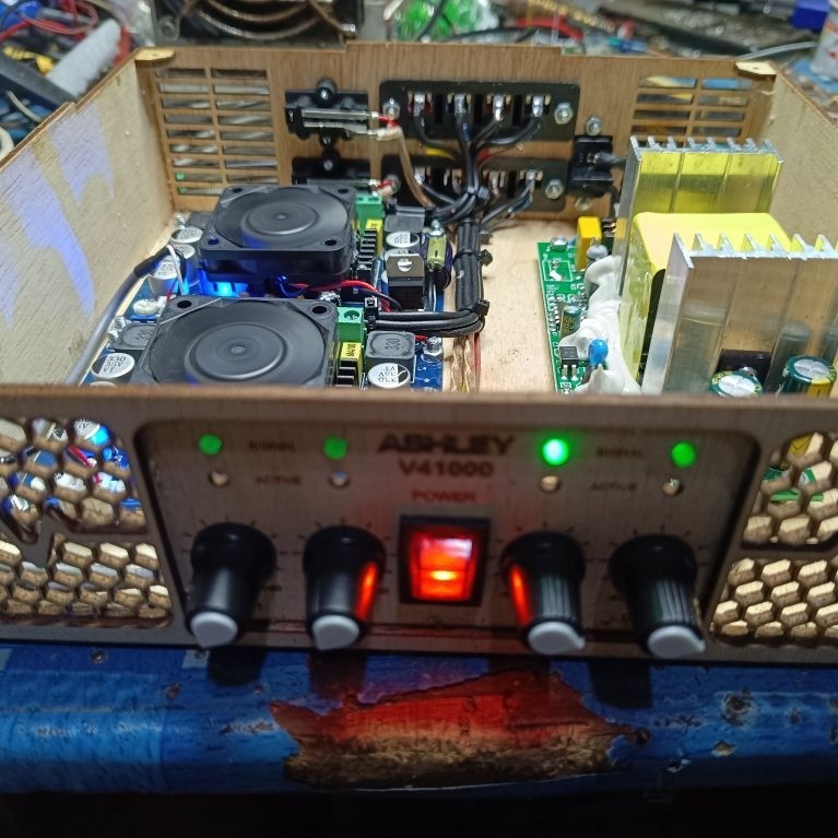 power 4 Chanel tpa3116d2 smps 9A siap pakai