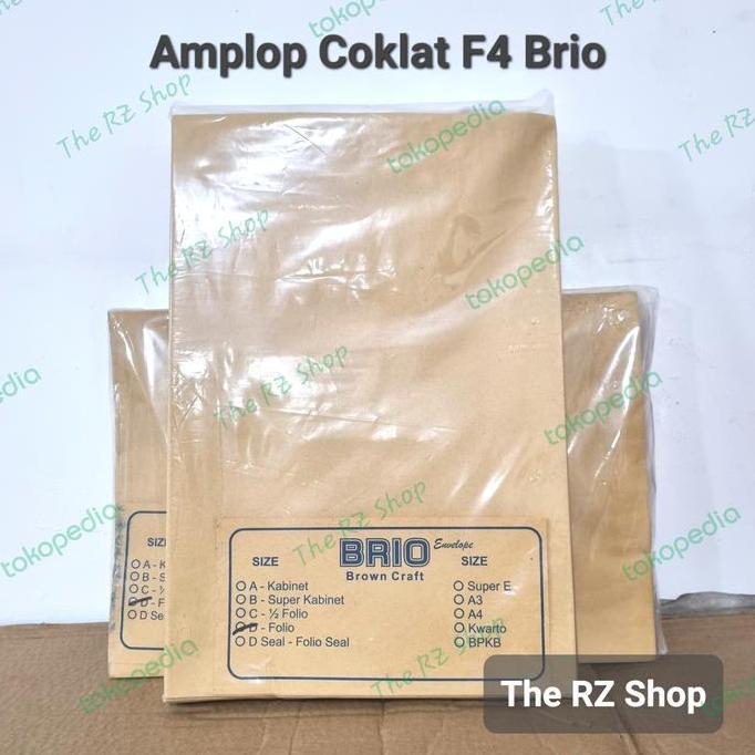 Linezz- Amplop F4 Coklat, Amplop Coklat F4