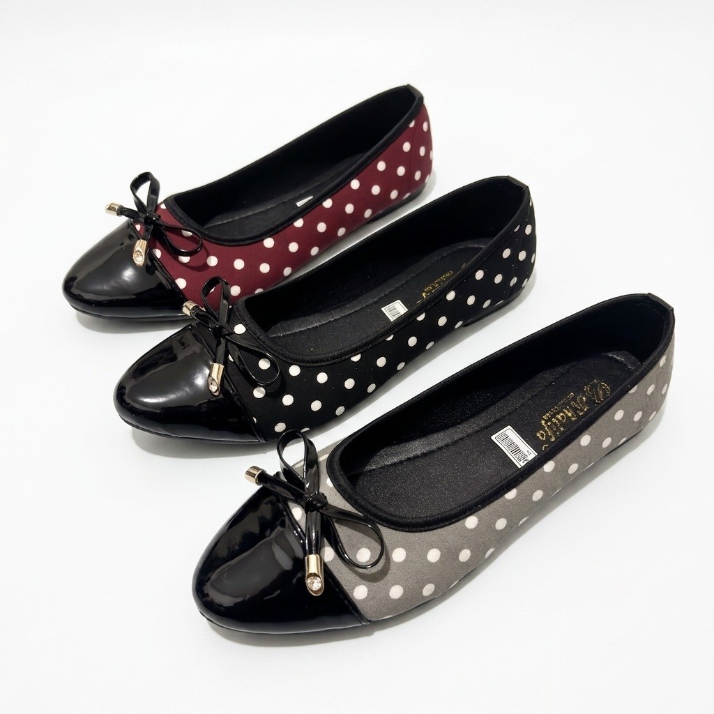 KHALIFA FlatShoes primadona Trending Ori Wanita Korea Elegan  Full Busah Premium