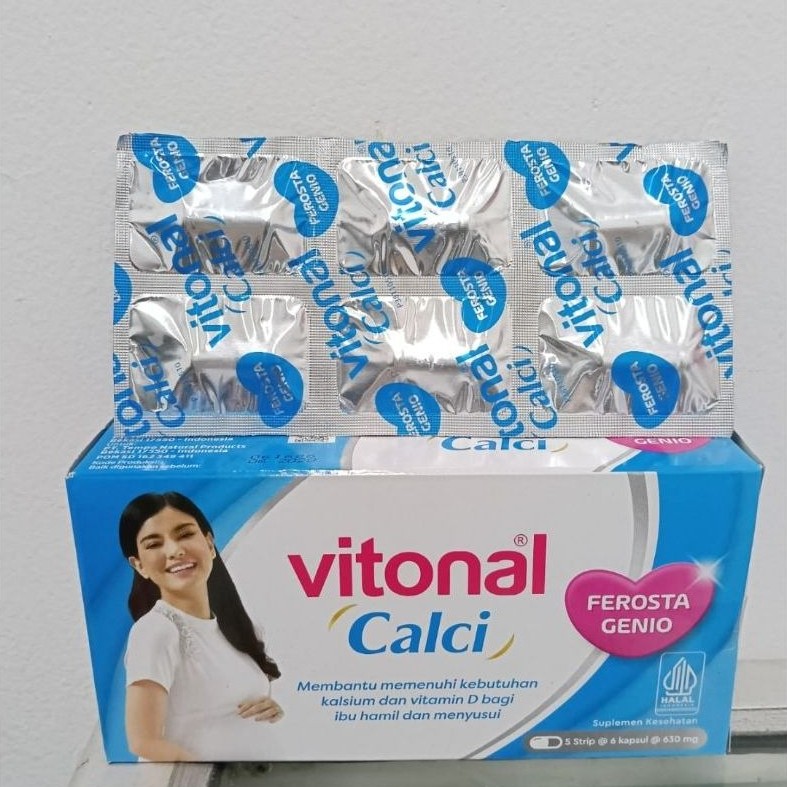 Vitonal Calci Kapsul Suplemen Kalsium Ibu Hamil & Menyusui