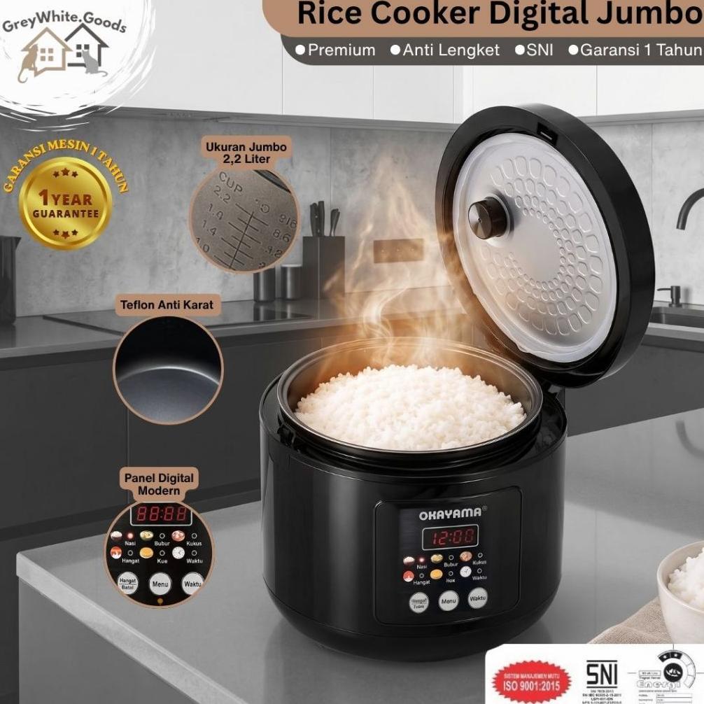 Rice Cooker Digital Jumbo Magic Com Digital Mejikom Jumbo Anti Lengket Digital
