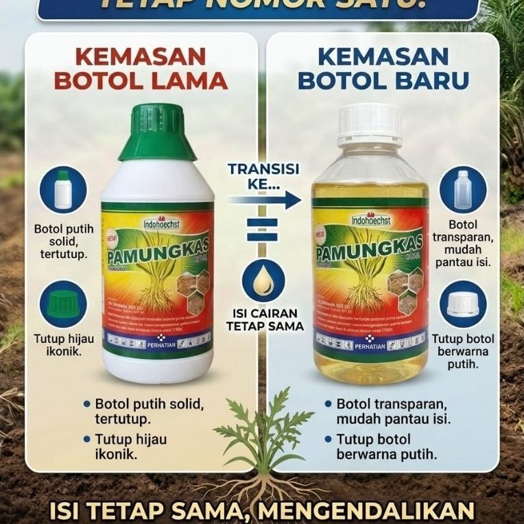 100% ORIGINAL HERBISIDA PAMUNGKAS 490SL 1LITER