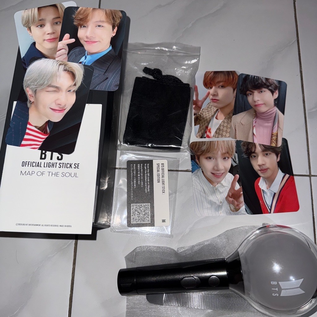 PRELOVED ARMY BOMB BTS Official Light Stick SE Map of the Soul Special Edition dengan Photocard dan 