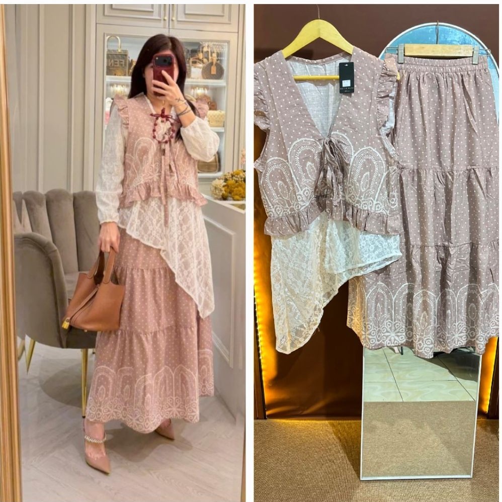Setelan Rok Meijiewang Oneset Rok Meijiewang