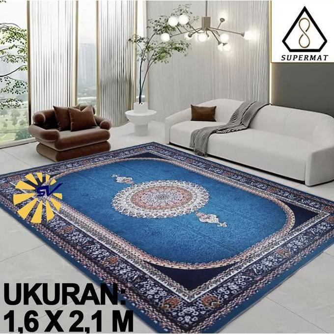 Myhome- Karpet Eropa Desn Modern Minimalis/ Turki | Karpet Aesthetic Uk. 160 X 210 Cm Karpet Permada