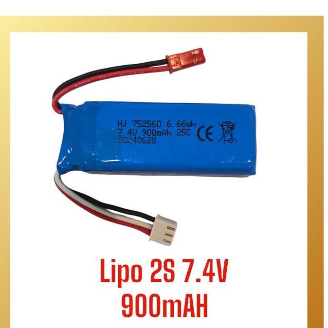 BATERAI X520 BATTERY LIPO XK X520 RC AIRPLANE 7.4V 900MAH