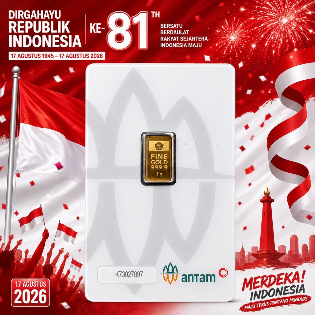 Logam Mulia Emas Batangan 24karat 1gram