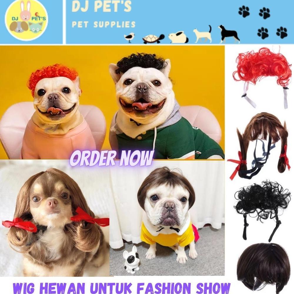 [TOYS] wig anjing dan wig kucing kostum rambut palsu hewan PET4052