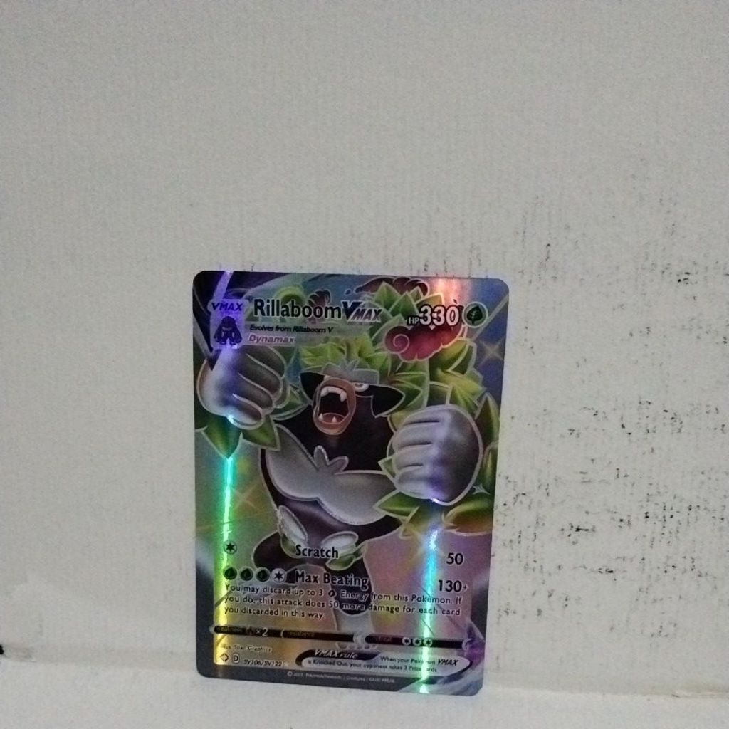 Paket Kartu Pokemon GX Rillaboom Vmax
