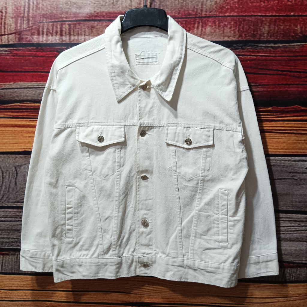 jaket denim YSK COMPANY tebal polos size L casual bagus
