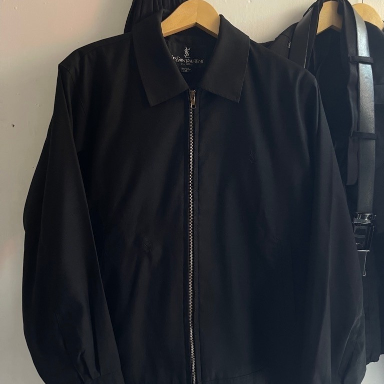 BLACK WORK JACKET BY YSL SIZE L