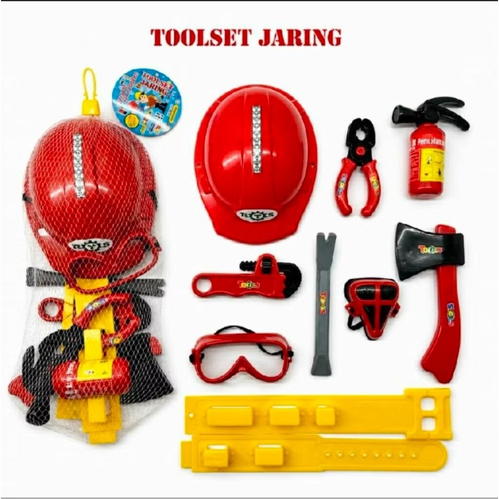 MAINAN ANAK ALAT PEMADAM KEBAKARAN PERKAKAS DAN ALAT PELINDUNG HELM Bts 1806-31
