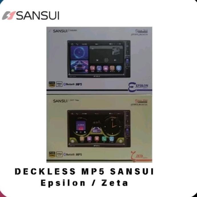 HEADUNIT TV MOBIL DOUBLE DIN DECKLESS SANSUI SA5202i  Bluetooth Car