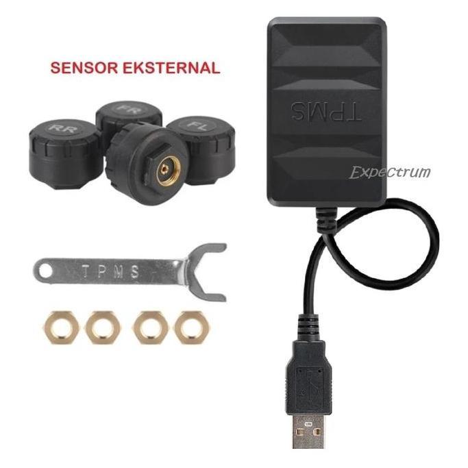 TPMS utk Headunit Android dgn 4 Sensor Sistem Alarm USB Android