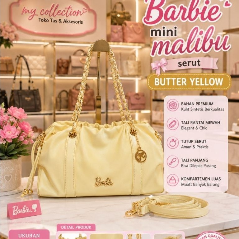 NEW TAS ORI BARBIE SERUT MALIBU MINI