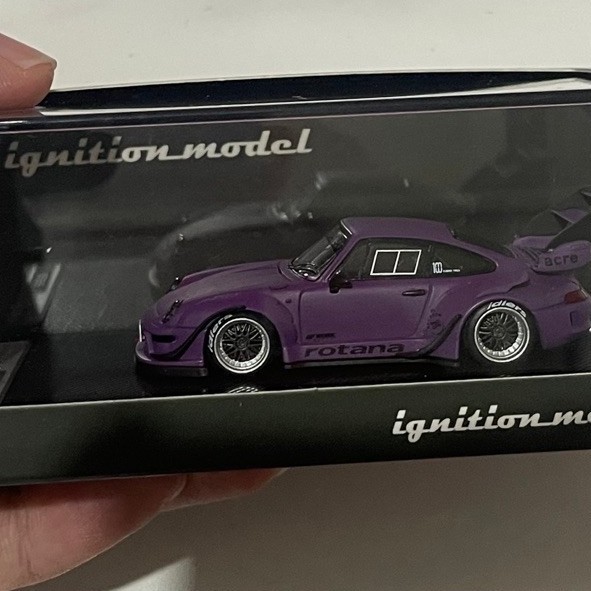 Ignition Model 1/64 Porsche RWB 993 Rotana High Wing Matte Purple #IG3871