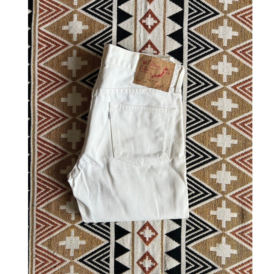 Orslow Denim 107 White Denim Original Made In Japan - Size 32