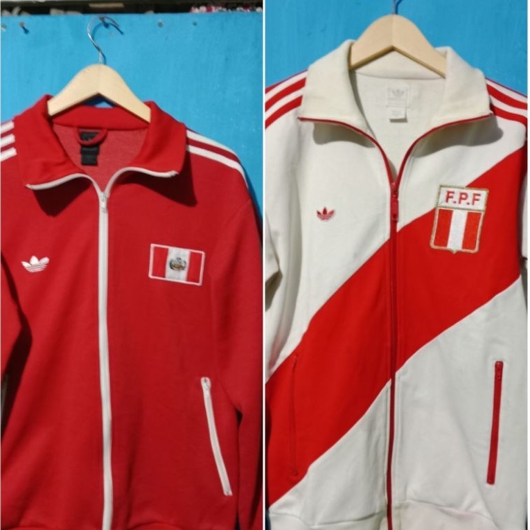Tracktop Adidas Peru putih Ukuran L/100 minusan dan merah berdua