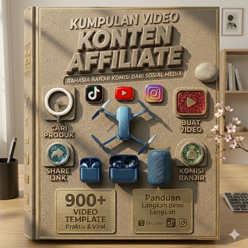 Kumpulan 900++ video template viral dan praktis untuk affiliate.