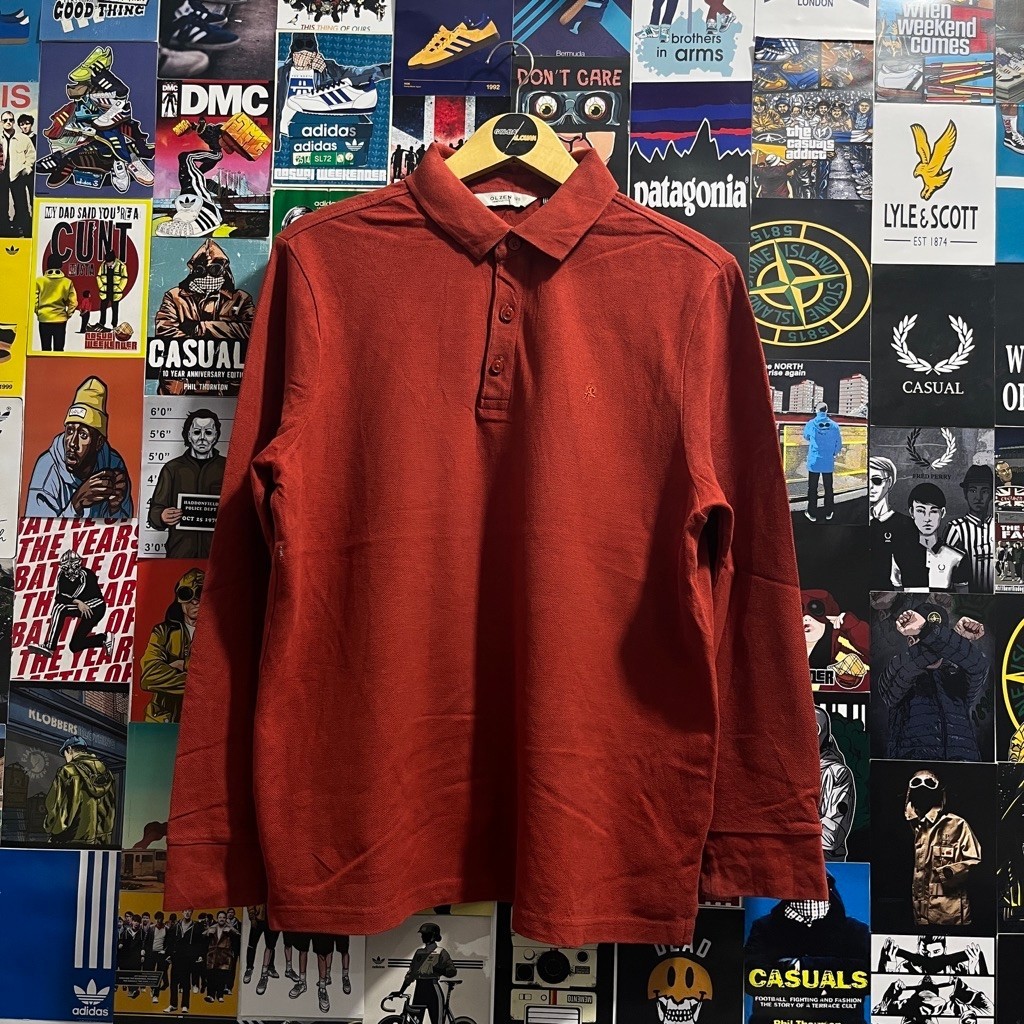 Long Sleeve / Polo Shirt / Rugby Shirt / Vintage / Second / OLZEN