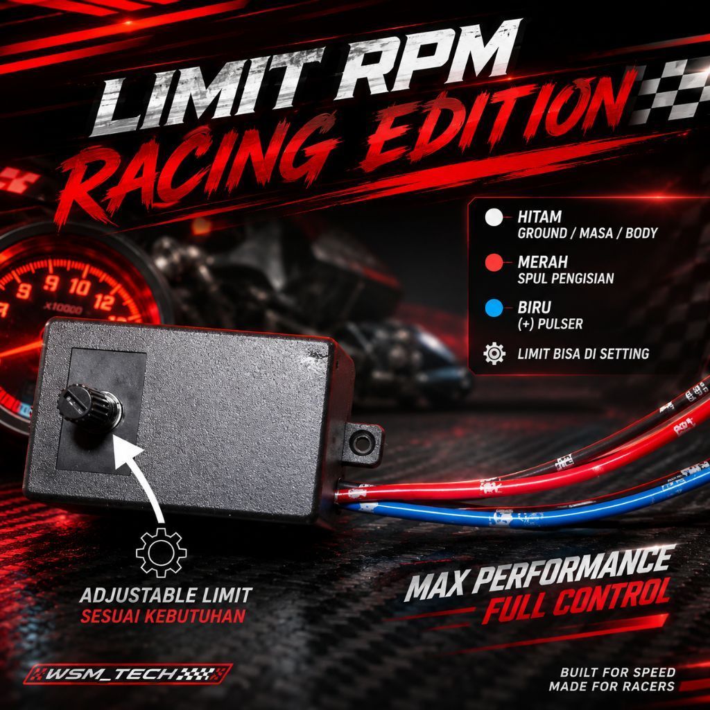 modul limiter & backfire terbaru AC/DC motor karburator/cdi