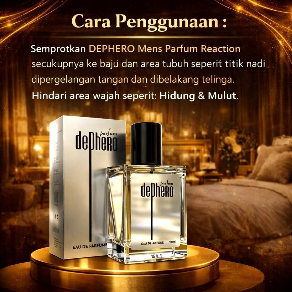 Parfum Pria DEPHERO 50ml - Aroma Pheromone Tahan Lama, Maskulin dan Memikat