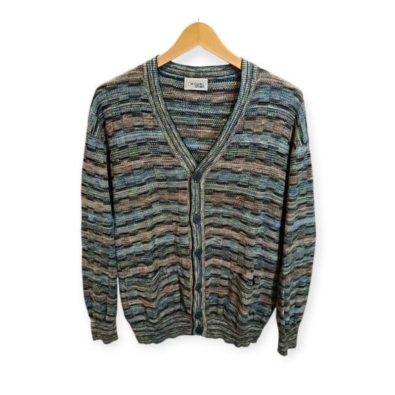 missoni sport waves knitted  cardigan