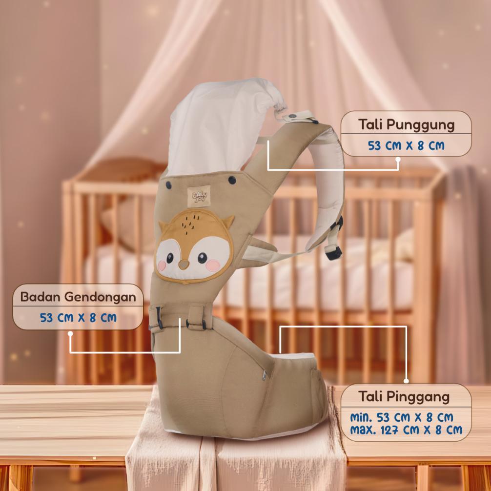 PREMIUM BABY JOY MOMS BABY Gendongan Bayi Hipseat Hipseat Baby Carrier