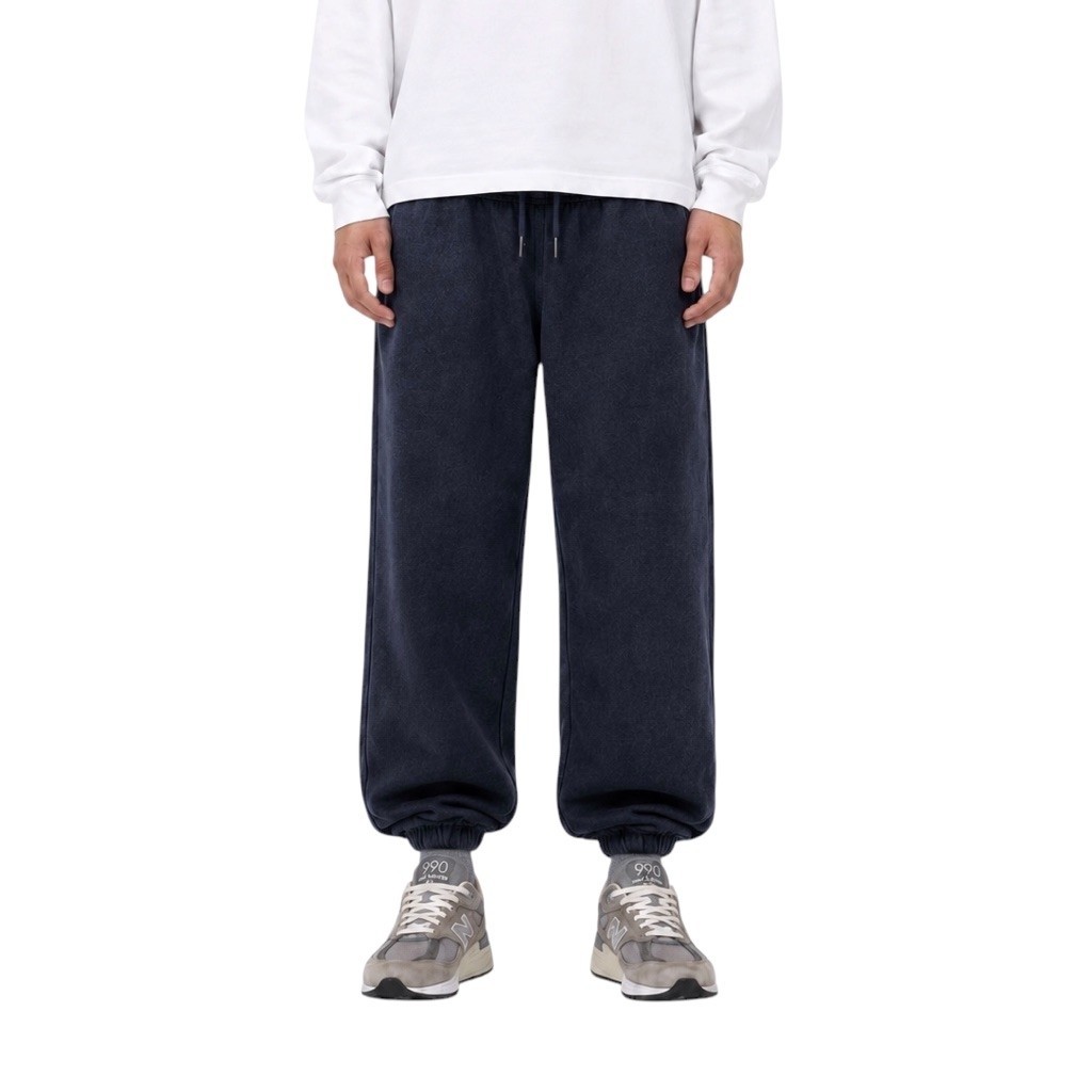 Musinsa Standard Heavyweight Washed Navy Sweatpants Baggy Fit