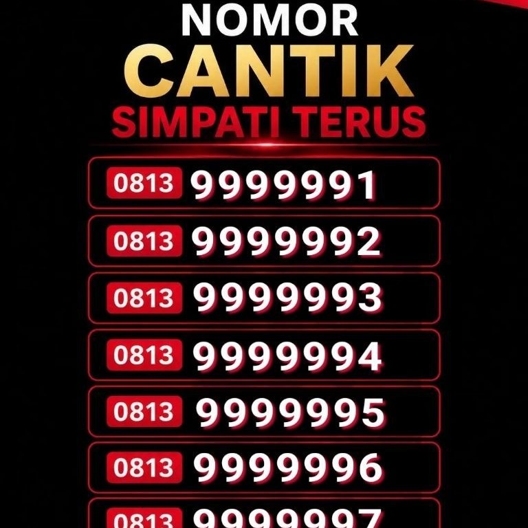 NOMER CANTIK PILIHAN TELKOMSEL 11 DIGIT 3GB NASIONAL