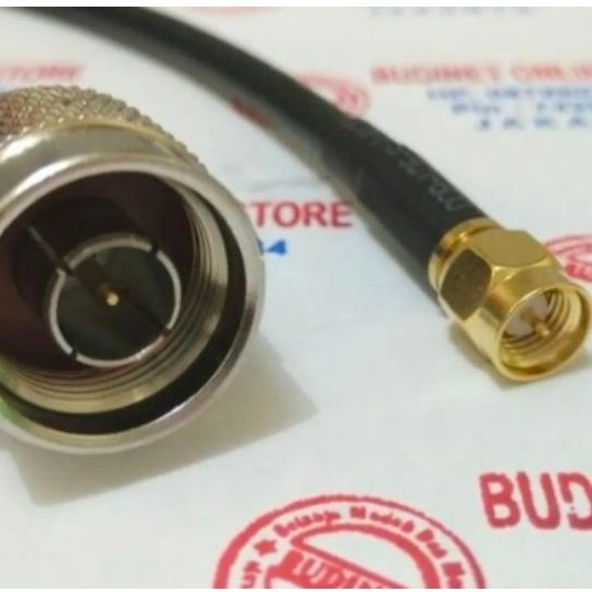 kabel pigtail n male to sma male rg58 6m