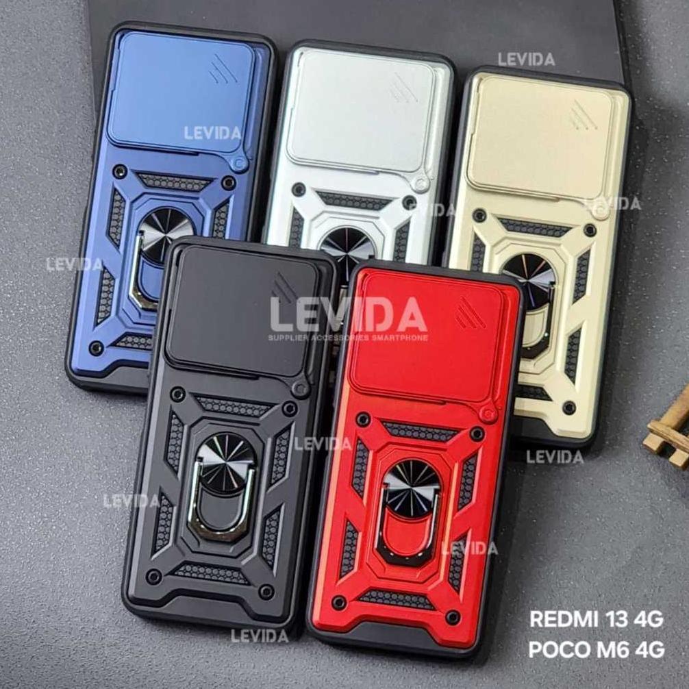 BIG SALE Redmi 13X Redmi 13 4G Case Armor Slide Transformer Slide Kamera Protection Redmi 13X Redmi 
