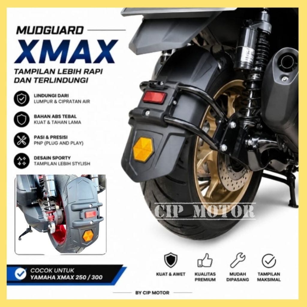 Mudguard XMAX 250 Pelindung Lumpur Mud Guard XMAX 250 MHR