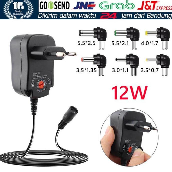LIVINMART Adaptor Adjustable Multi Jack 3-12 Volt DC
