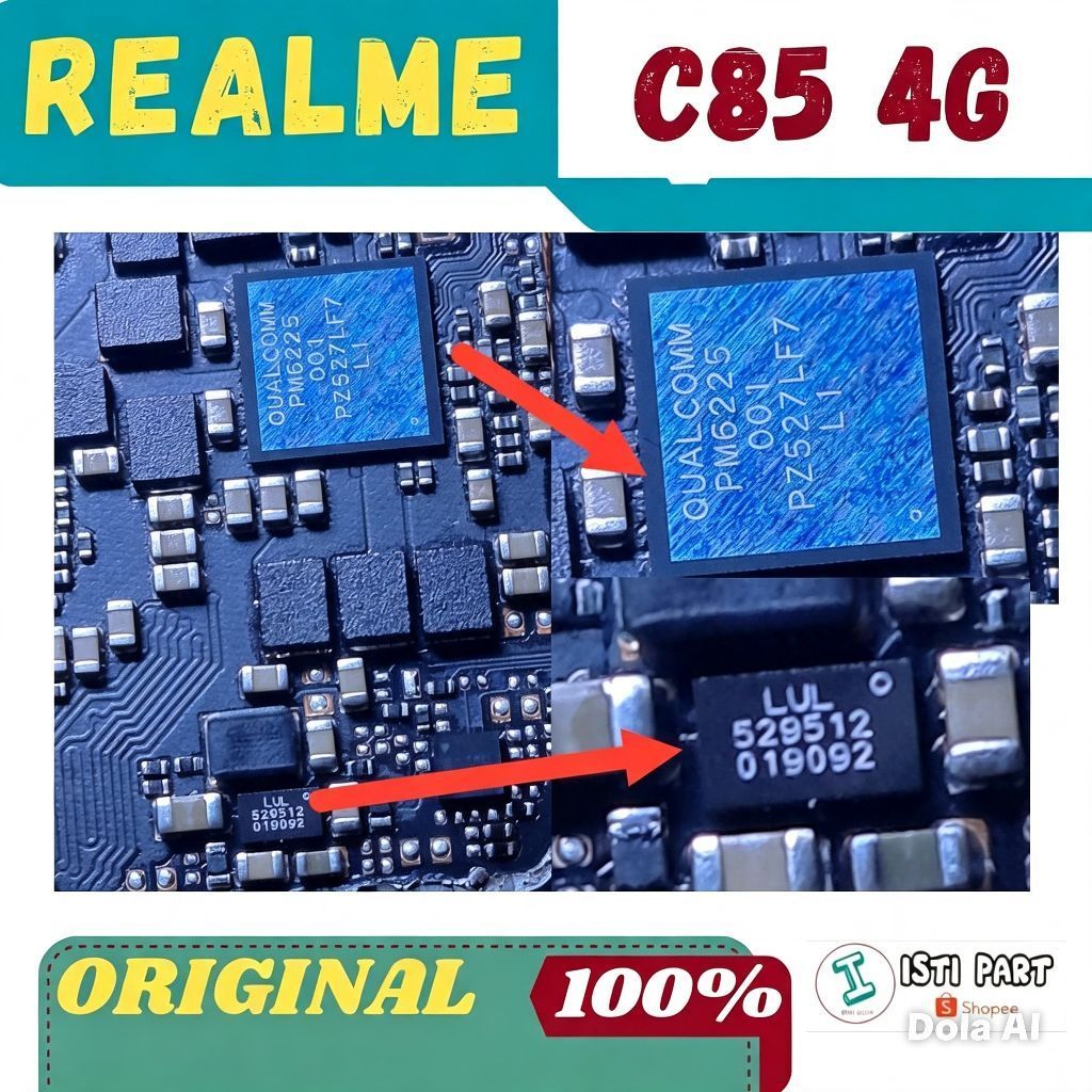 IC POWER PM6225/IC DRIVER LCD LUL REALME C85 4G RMX5566 FRESH