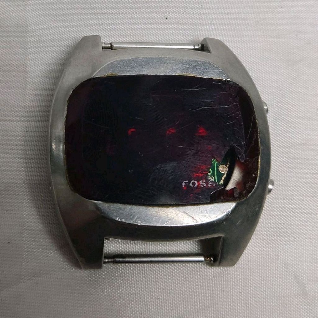 Jam tangan Fossil Original - LED Retro JR8852 - KEPALA JAM SAJA - RUSAK MINUS - SPAREPARTS KANIBAL -