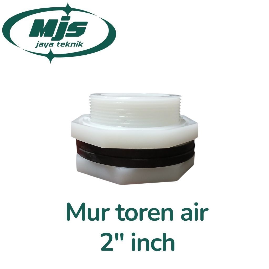 mur toren pomoa air 2 " inch plastik karet anti bocor / sambungan toren air kuat