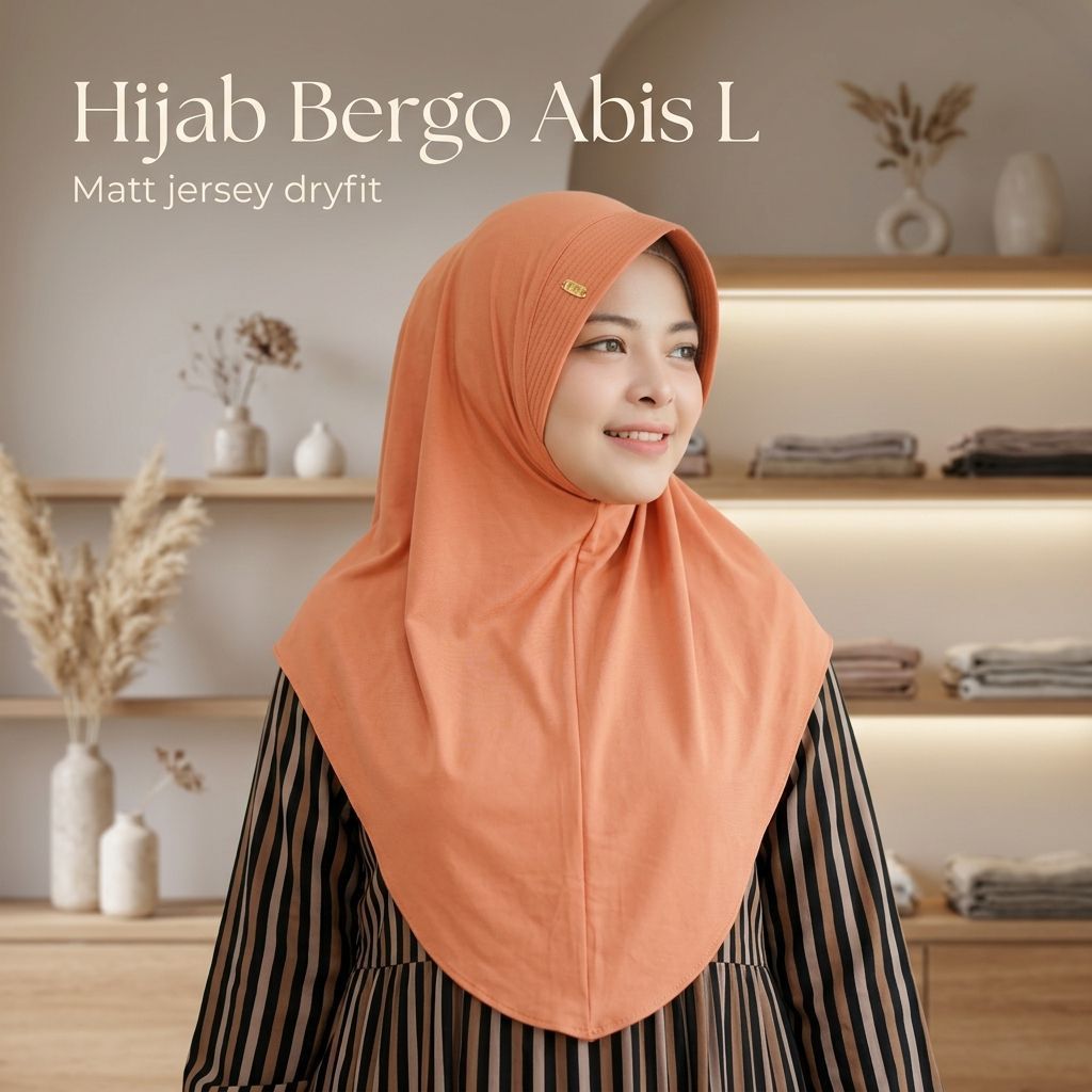 (isi 10 pcs)BERGO ALBIS size. L JERSEY || ALBIS || HIJAB ALBIS || JERSEY ALBIS