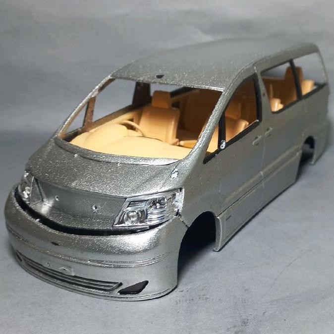 1:24 TOYOTA ALPHARD GEN 1 MODEL KIT BAHAN PLASTIK SKALA 24 JUNK BYD27
