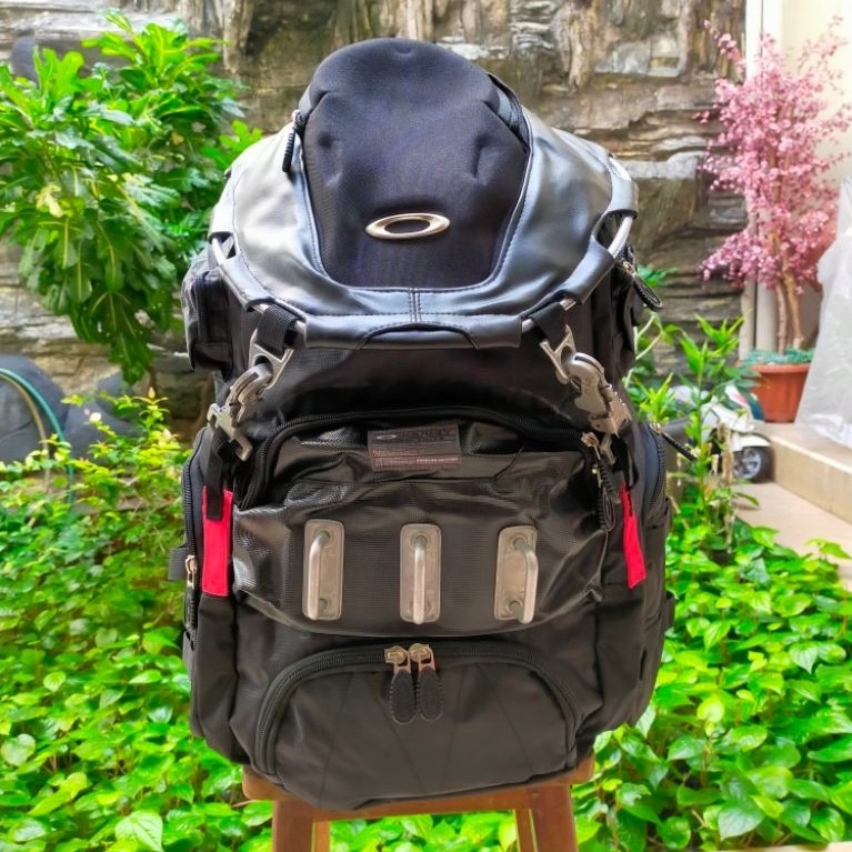 tas Oakley ransel pria backpack full hitam