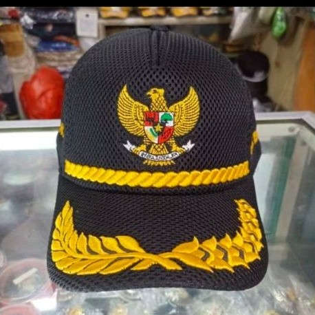 Topi Jaring Garuda BPD Perangkat Desa – Topi Dinas Resmi