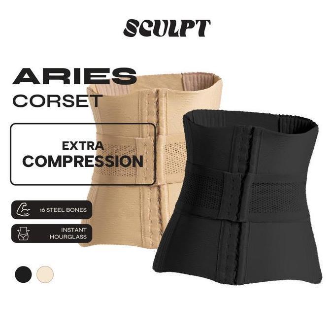 Sculpt Aries Corset Extra Compression - Triple Duplex Compression Seamless Korset Stagen Pinggang Wa