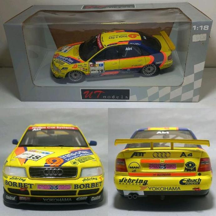 1:18 UT MODELS AUDI A4 QUATTRO SUPER TOURING ABT SPORTLINE 1997 VELG OZ RACING DIECAST CAR ORIGINAL 