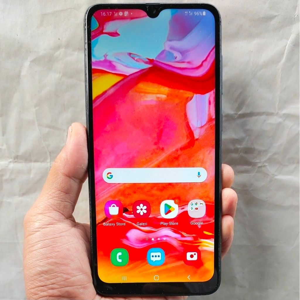 Hp Samsung A70 Second 6/128 Eks Resmi Sein