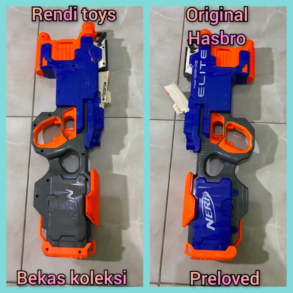 Junk Tidak Berfungsi Nerf N-Strike Elite HyperFire Blaster Original Hasbro | Bekas Koleksi | Rendi T