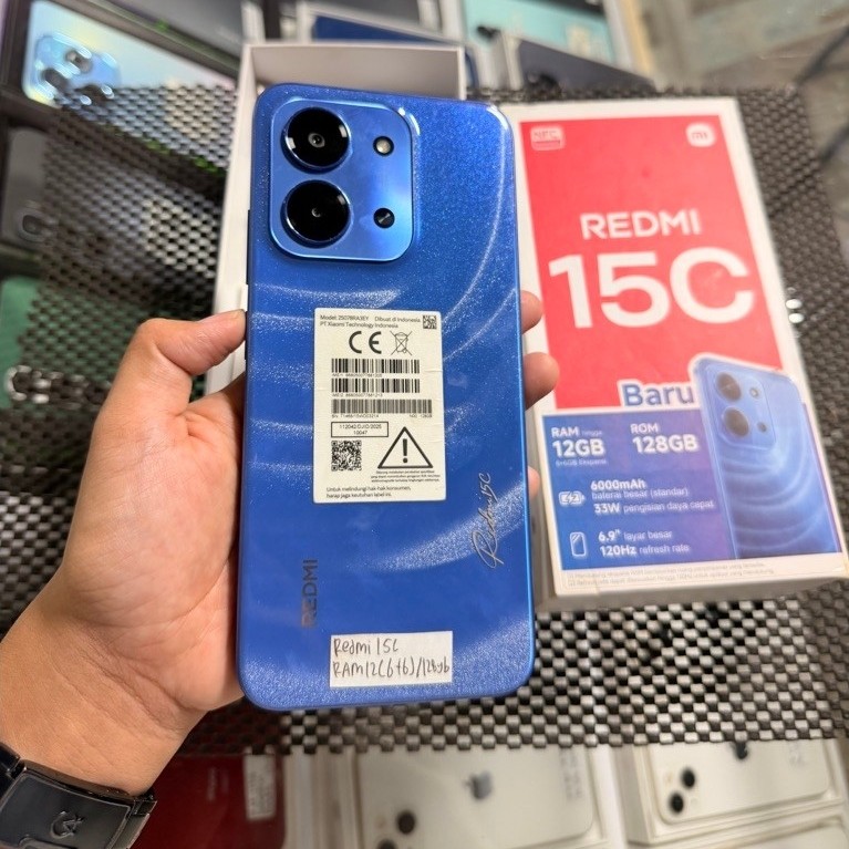Redmi 15C 6/128gb second lengkap