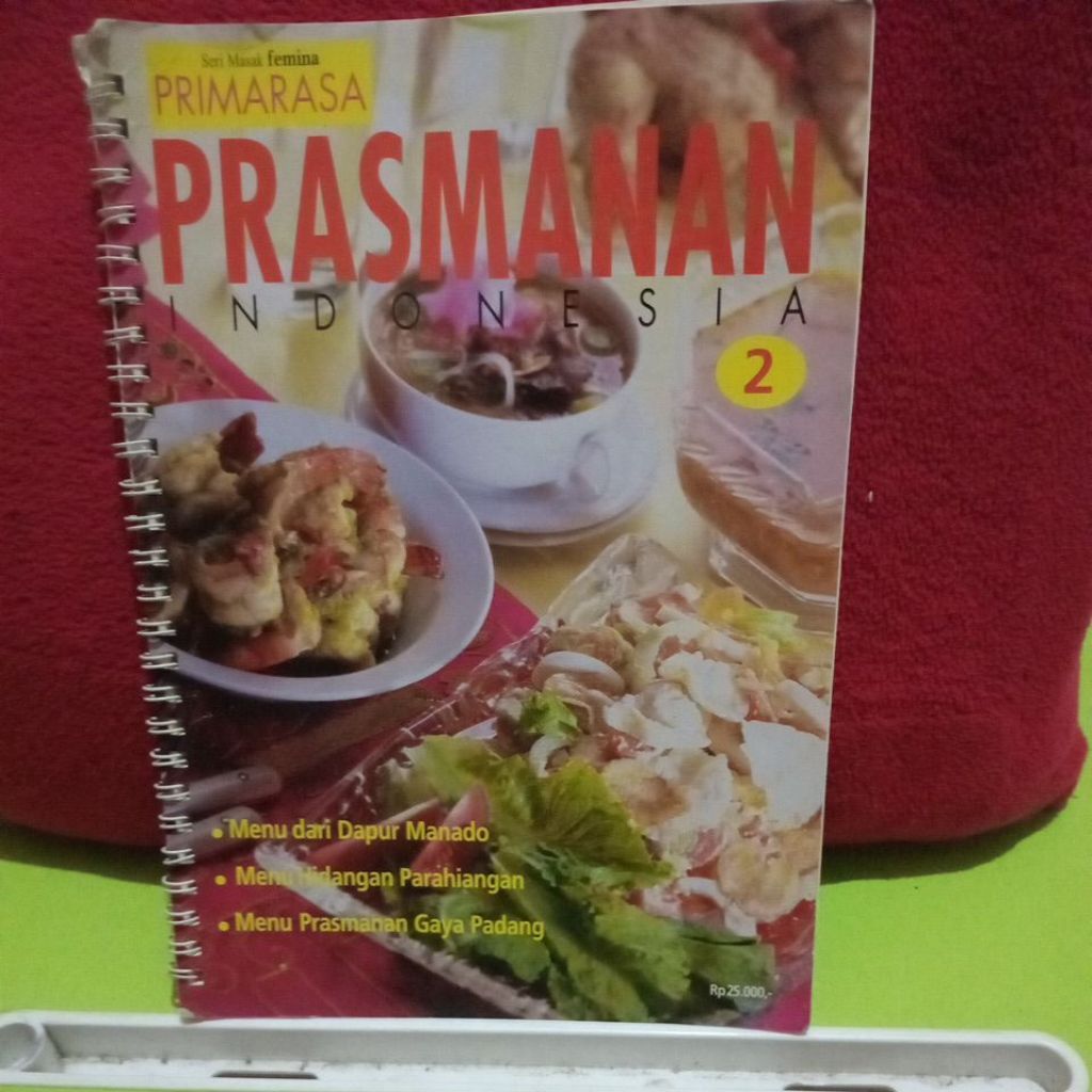 Buku Primarasa Prasmanan Indonesia 2 Seri Masak Femina Buku Resep Makanan,bekas