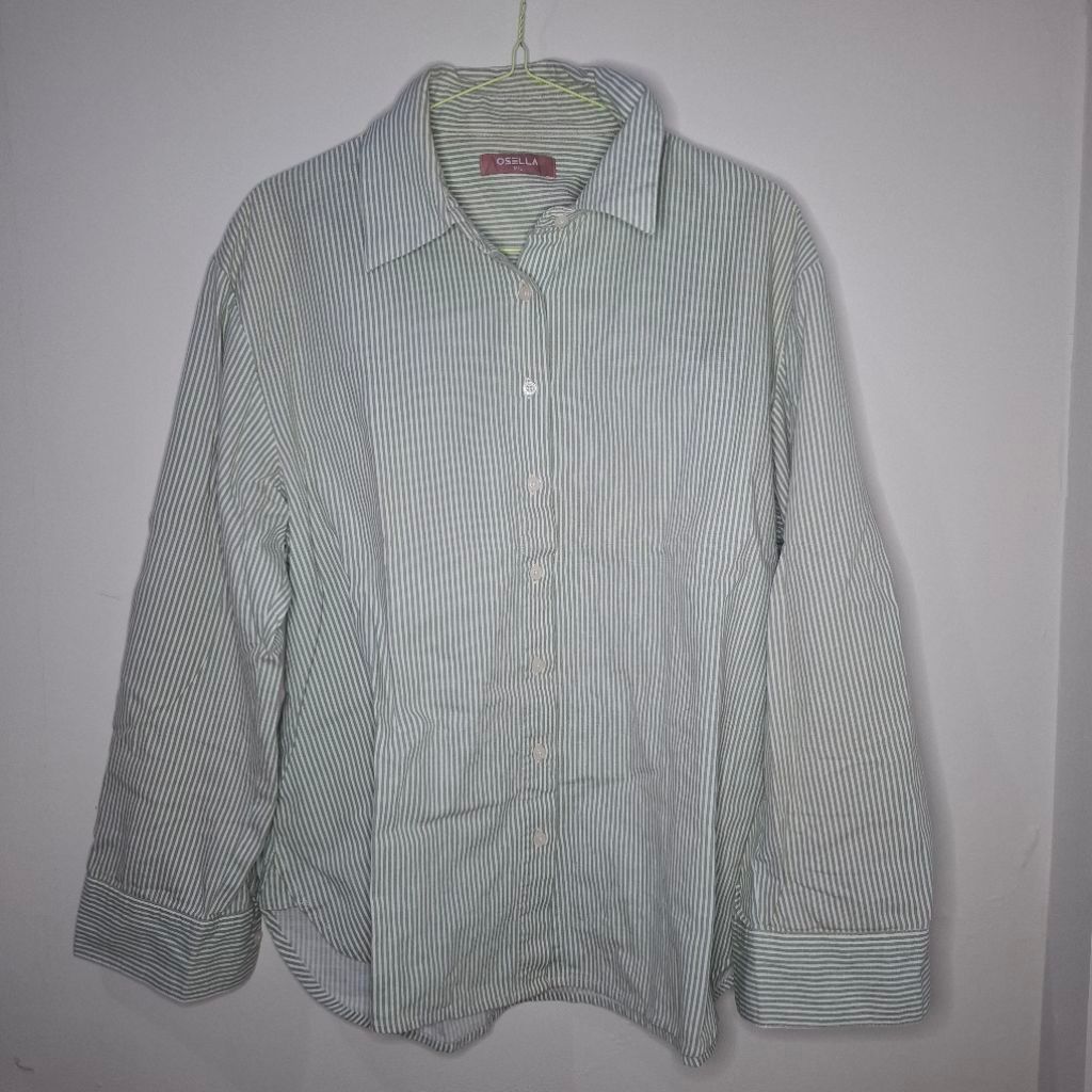 preloves stripe shirt hijau osella