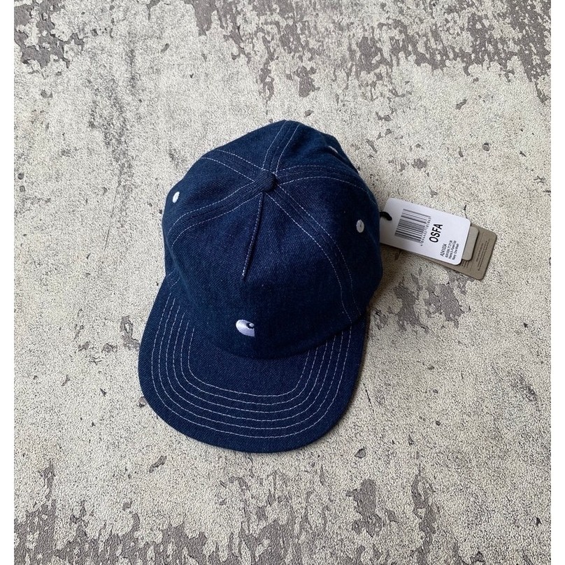 Carhartt  Wip Hasiss 5 panel cap Navy on wash